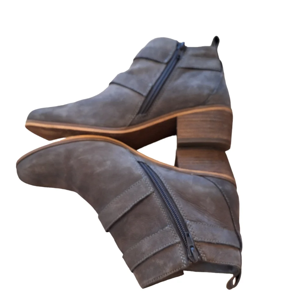 Susina Veronica Leather Ankle Boots Booties 2
